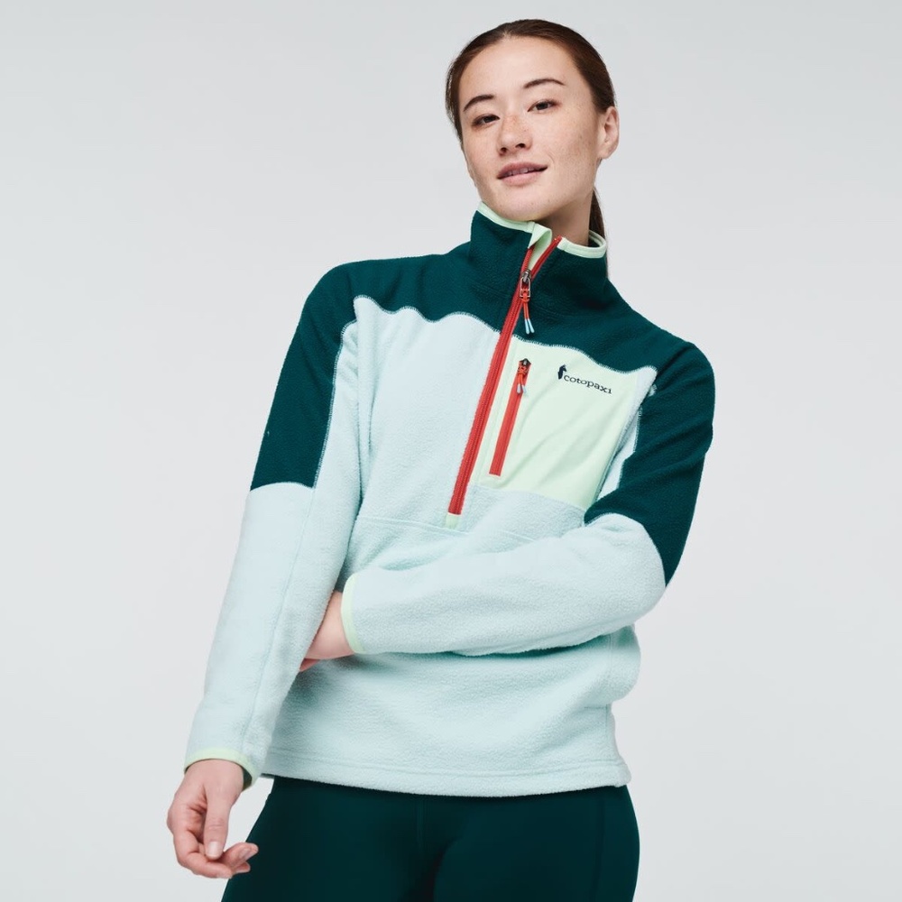 Cotopaxi Women's Sweater in Teal and Mint